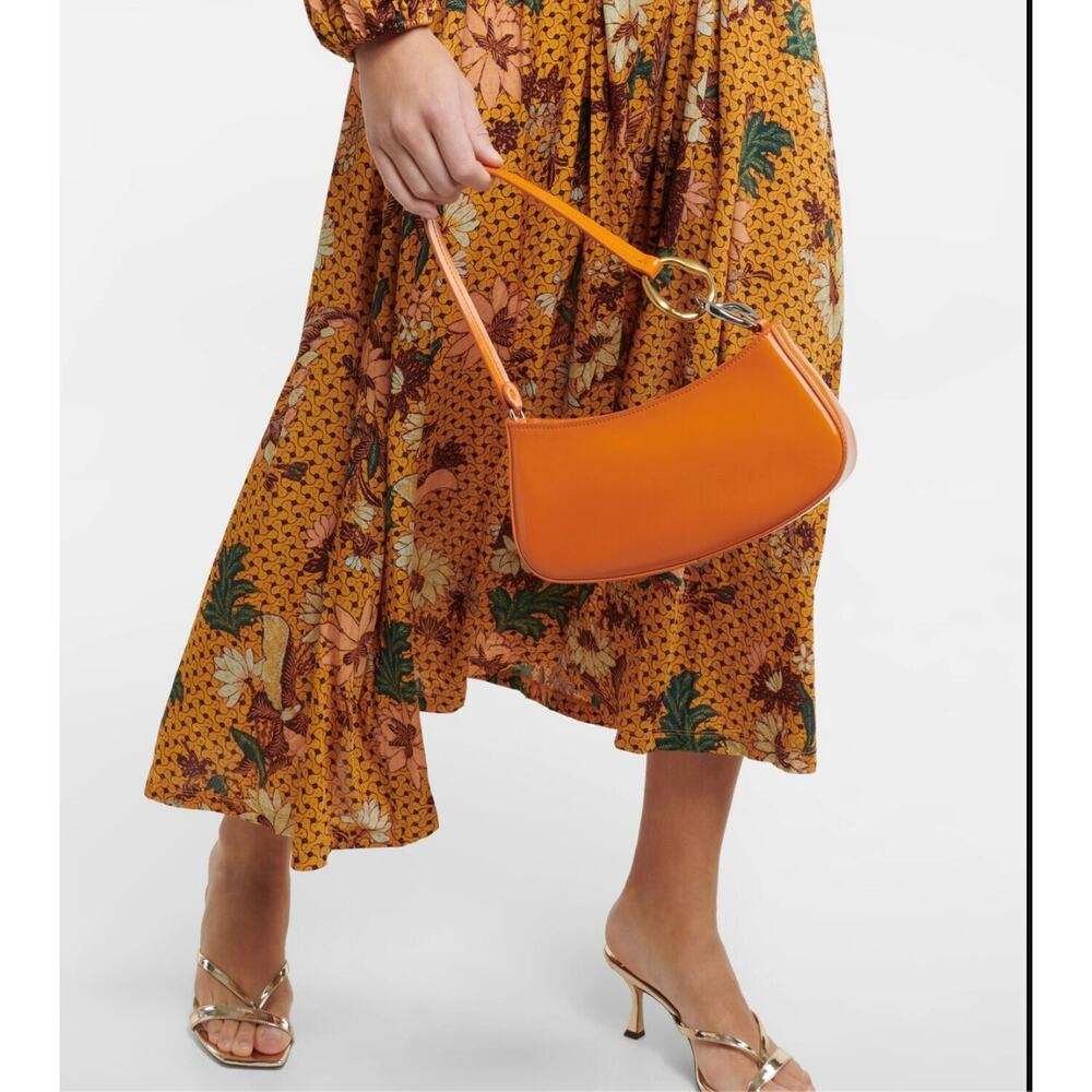 ULLA JOHNSON Floral Printed Noemi Cold Shoulder Midi Dress // S - Picture 14 of 14